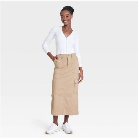 NWT Universal Thread Cargo Midi Skirt - Picture 2 of 6
